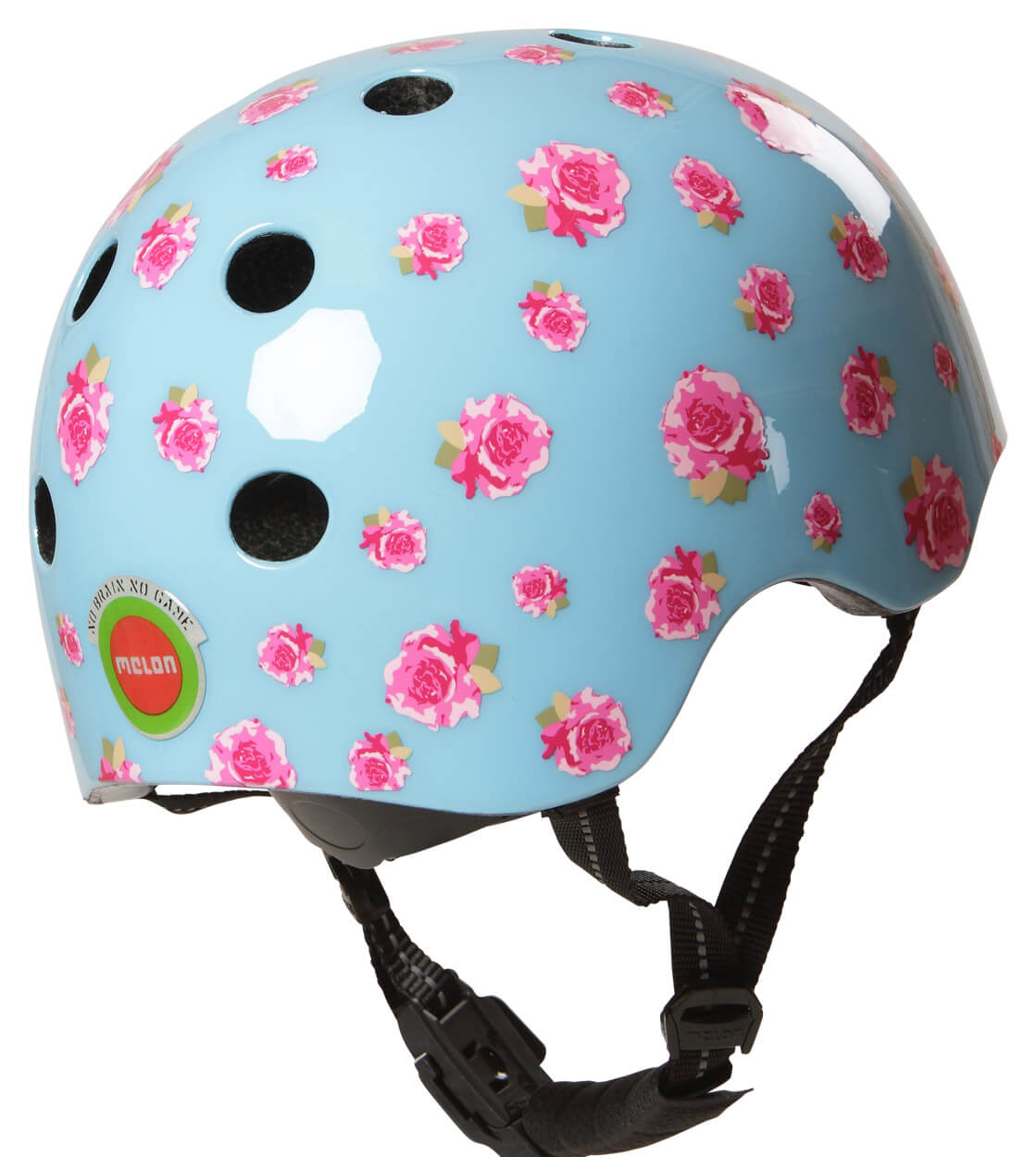 Melon Helmet Flying Roses